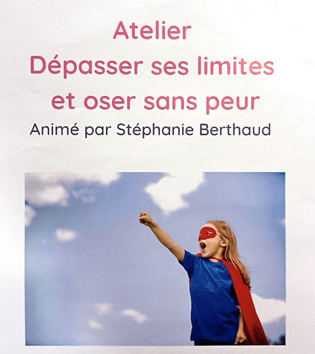 Flyer d'un atelier de Stephanie Berthaud proposé aux entreprises